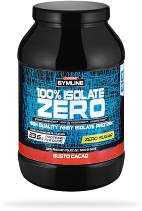 Enervit Gymline 100% Whey Protein Isolate Zero 900gr + Shaker (Cacao)
