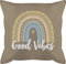 Shirtracer Kissen 50x50 - Statement - Regenbogen Boho Good Vibes - 50 x 50 cm - Beige - Statements männerkissen mit füllung