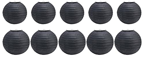 Papierlaterne Runde Papierlaterne Schwarze Papierlaternen Laternen für Hochzeit 10 Stück Papierlaternen Reines Schwarz Runde Papierlaternen Geburtstag Hochzeit Halloween Familienfeier De
