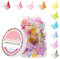 JASVERLIN Gradient Schmetterling Haarspange, Mini Kunststoff 90er Jahre Haar Kralle Clips für Frauen Mädchen, keine Falte Kleinkind Y2K Zubehör Set 50pcs Regenbogen sortierte Farbe