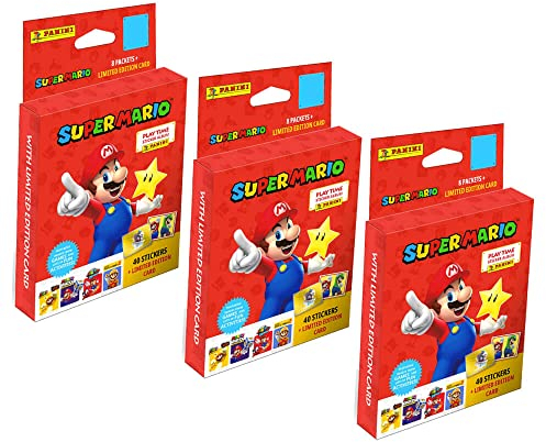Panini Super Mario Sticker - Play Time (2023) - 3 Blister Sammelsticker