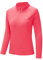 donhobo T-Shirt Damen Laufshirt Sportshirt Langarm Leicht Atmungsaktiv Schnelltrocknend Trainingsshirt Sweatshirt für Yoga Fitness (Rot, S)