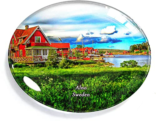 Alno Schweden Magnet für Kühlschrank, Gefrierschrank, Souvenir, Dekoration, oval, Kristallmagnet, Küche, Whiteboard