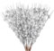 12 Stück Weihnachten Künstliche Glitzer Silbrig Beeren Stiele Künstliche Zweige Weihnacht Glitzernde Beerenstiele Gefälschte Weihnachtspick Weihnachtsbaum Basteln Hochzeit12pcs multi-colored branches