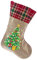 Demiawaking DIY 5D Diamant Malerei Weihnachtsstrumpf Weihnachtssocken Diamond Painting Socke Stickerei Weihnachtsdeko Geschenk Tasche Handwerk Party Deko Geschenk (U)