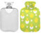 ZZXXB Huhn und Ei Wärmflasche mit Fleece-Bezug, PVC-Wärmbeutel, 1 Liter