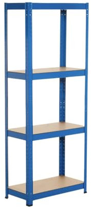 THINIA HOME Estantería Metálica Modular con 4 Baldas Ajustables Estantería Uso Doméstico | Estantería Multiusos | Dimensiones 148x60x30cm | Aguanta hasta 240Kg