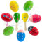Lets Joy Hölzerne Maracas, Ei Maracas, 9 Stück Musikinstrument für Kinder, Kids Baby Holz Ei Maracas Shakers, Ostereier aus Holz, Holz Maracas Rassel Shaker Baby Musikeier Percussion Spielzeug