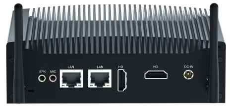 ITX Industrie-Mini-PC, lüfterloser PC 12th, Core i3 1215U, W 11 Pro, 32GB RAM 1TB SSD, Dual HD, 2-Display, RS232 COM, RJ45 Lan, Mini PCI E, Wifi/4G-Modul, BT, SIM-Slot, WOL, Auto Power On, RAID