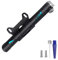 Mini Bike Pump with Pressure Gauge - 120 PSI Presta & Schrader Mini Bicycle Tire Pump Aluminum Alloy Fits Portable Mountain Bike Pump for Road Mountain and BMX Bicycle Basketballs Football