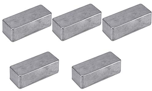 MARKELL 5 StüCke Gitarren Effekt Pedal Aluminium Stampfen Box GehäUse für DIY Gitarren Pedal Kit 1590A