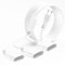 Cavo di alimentazione con spina piatta, cavo di alimentazione 7 m, spina europea 3 in 1 tipo C su presa europea, 0,75 mm², max. 2,5 A/250 V, per casa, TV, bianco