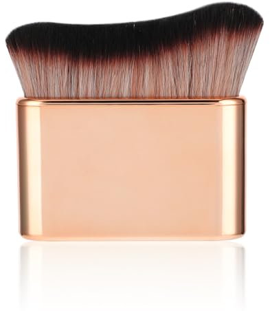 Self Tanner Brush Body Makeup Brush for Flawless Leg Makeup Sunscreen Applicator Kabuki Brushes for Body Foundation Makeup Face（Rose Gold）