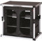ISABELLA Double Campingschrank Faltschrank Küchenschrank Wohnwagen Wohnmobil 84x50x81cm schwarz