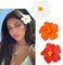 Nayyana 3 Pinces à Cheveux Hawaïens - Plumeria, Hibiscus, Artificielles pour Femmes - Accessoires pour Vacances et Fêtes à la Plage