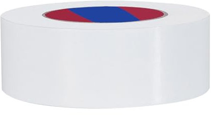 Duccinp Ruban adhésif blindé extra résistant - 50 m x 50 mm - Étanche - Pour réparation, bricolage, artisanat, intérieur et extérieur - Blanc