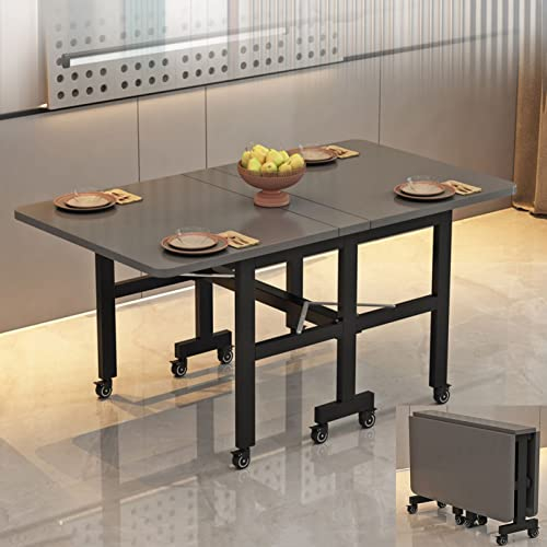 Mesa de Centro Escritorio Plegable con Hojas abatibles Mesa de Comedor de Madera Mesa de Cocina Extensible Estación de Trabajo Multifuncional Que Ahorra Espacio para el hogar resta