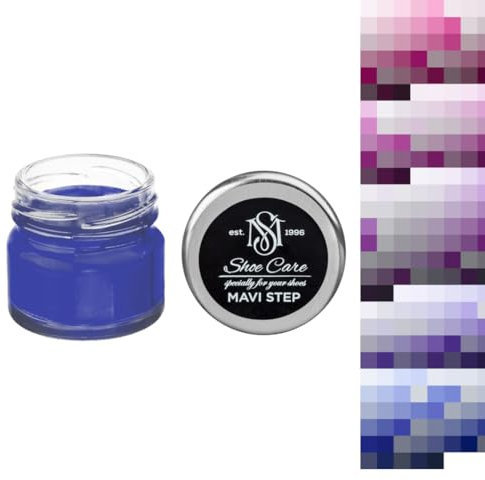 Leder-Schuhcreme, violett, cremefarben, mit Wachs zum Nachfärben – glatte Lederpflege, Stiefelglanz, individuelle Farbe