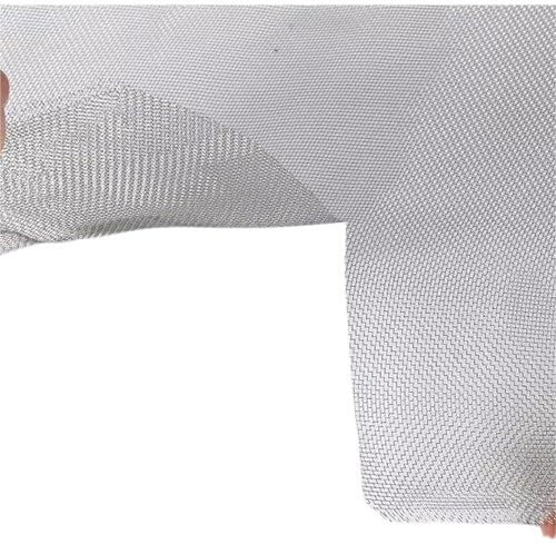 Woven Wire Stainless Steel, 500 Mesh Wire Mesh Screen, 26 Micron Plate Woven Wire Sieve for Garden Gutter Cabinets Window(50x50cm)