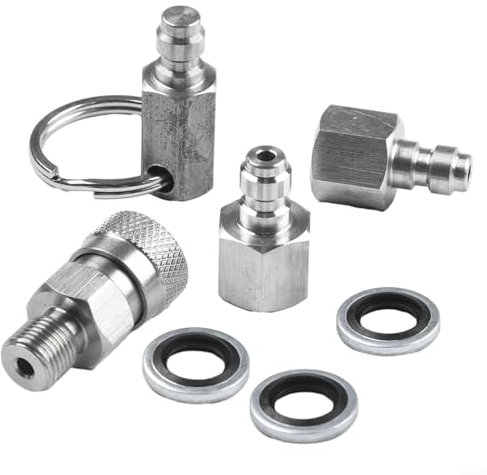 Zoegneer PCP-gefüllter Schnellanschluss-Adapter für 1/8 BSPP für Air KD, 7 Stück