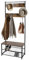 House Of Home Coat Stand with Shoe Storage Hallway Storage Unit, Freestanding Organizer for Coats Rustic Brown
