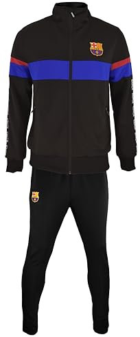 Barcelona FC Trainingsanzug Herren - Größe L - Saison 2024/2025 - Schwarz - Fußball Trainingsanzug - Offizielles Merchandise