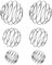 RAFIYU 6 Pièces Mélangeur Bouteille Acier Inoxydable, Mélangeur Biberon, Melangeur Anti Grumeaux Biberon, Boule Mélangeur Métal, Boule de Secousse pour Mélanger Les Boissons en Poudre (3 Tailles)
