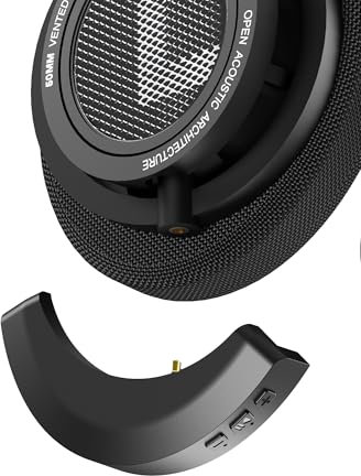 YOCOWOCO aptX Drahtloser Bluetooth 5.2 Adapter für Philips SHP9500 Kopfhörer mit Mic/Lautstärkeregelung,schwarz