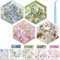 4 Sätze House Stickers DIY Stickers Scene 3D Miniatur Sticker Room DIY 3D Hausaufkleber Bauen Sie Ihr eigenes Café-Restaurant