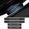 4 Pcs Fiber Car Door Sill Protectors for VW Golf 7 Typ AU R-Line 2017 2018 2019, Carbon Fiber Threshold Scuff Plate Cover Car Kick Plates(White)