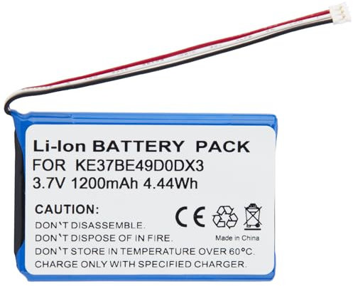CHUNGAIL KE37BE49D0DX3 361-00035-00 361-00035-03 Batterie pour GPS Garmin Edge 800 810 Nuvi 1205 1250 1260 2300 2360 2370 2405 2444 7 555 55 95 2545 2555 2595 2597 cellules (1200 mAh, 3,7 V, Li-Ion)