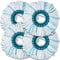 4 pièces Rechange Clean Twist Disc Mop Compatible avec Leifheit Serpillière,Balai Serpillère Microfibre Compatible avec Leifheit Clean Twist Disc Mop Systèmes,pour Tous Types de Sols