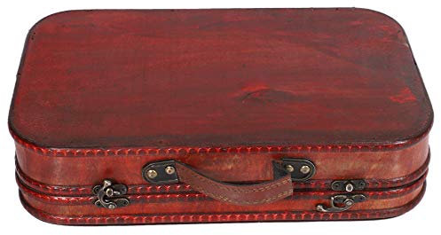 XWZZSY Boîte à Bijoux rétro, boîte de Rangement Classique de Bureau Vintage, boîte de Toilette en Miroir, boîte de Toilette en Bois, étui à cosmétiques S