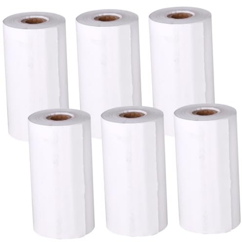 Holibanna 6rolls Thermal Printer Paper for Instant Camera Photo Paper for Vivid Memories Compatible Multiple Brands for Home Office and Events