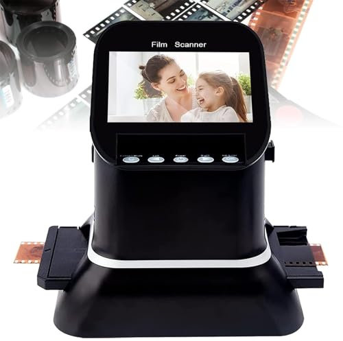 Film Slide Scanner 22 megapixels, high resolution digital film converter, converts 35mm, 135, 126, 127 negatives and slides to digital JPEG