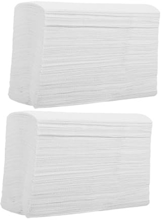 Warmhm 2er Pack Pack Papierhandtücher für Hotels und Restaurants Hochwertige Handtücher für Badezimmergebrauch Saugfähige und Reißfeste Handtuchspender Tücher pro Packung