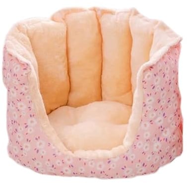 Bosiyrggrl Pet Supplies for Winter Bed Cats Cartoon Kitten Warm Accessories Plush Bed Goods House Accessory Basket Dog Puppy