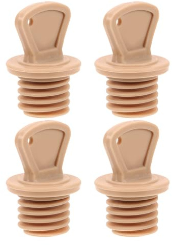 SOPOTUTU 4 Stück 4 Ersatz Gummi Schraubverschlüsse für Wärmflaschen Auslaufsichere Temperaturbeständige Stopfen für Warmwassersäcke Flexibler Ersatzdeckel für Heißwasserbeutel Zuhause und