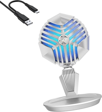 YPBEW Microphones sensibles USB de type C avec une directionnelle pour condensateurs de studio