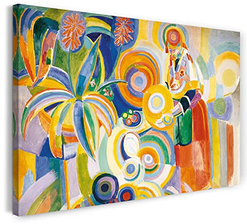Printed Paintings Leinwand (120x80cm): Robert Delaunay - Portugiesische Frau