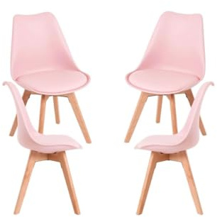 Regalos Miguel - Packs Sillas Comedor - Pack 4 Sillas Synk Basic - Rosa