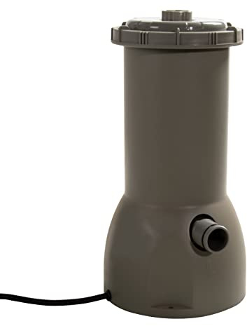 AquaForte, Filtro de cartucho, Aqualoon EZ Clean 100, incluido 2 x 1 metro de manguera de 32 mm, 4 abrazaderas de manguera de plástico, 70 g de medio filtrante y bomba de 230 V, Caudal 3,5 m3 p/h