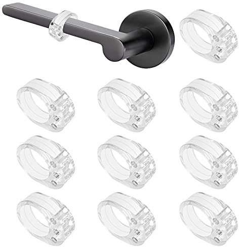 VABNEER Türklinkenpuffer - 10er Set transparente Türgriff Schutz zum Schutz Von Wänden und Möbeln (0-förmiger)