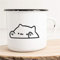 Huuraa Emaille Tasse Bongo cat Geschenk Kaffeebecher Vintage 300ml Bongo cat Geschenkidee