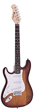 DIMAVERY ST-203 E-Gitarre LH, sunburst | E-Gitarre für Linkshänder