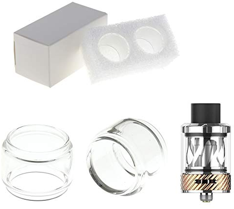Ersatzglas 2x Stück kompatibel mit Uwell NUNCHAKU 8ml (Bulb) Tank Glas Pyrex Glass Tube Glastank