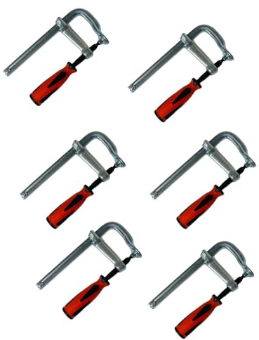 6x Ganzstahl-Schraubzwinge Tischzwinge 200x120mm Schraubzwinge Zwingen