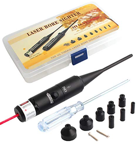 Akemaio Bore Sighter Kit Kaliber .22 bis .50, leichtes Bore Sighter die Outdoor-Jagd, inklusive Tragebox