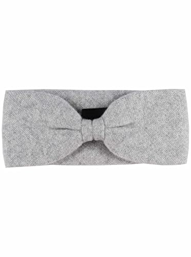 Zwillingsherz Stirnband aus 100% Kaschmir - Hochwertiges Kopfband im Uni Design für Damen Frauen Mädchen - Wolle - Haarband – warm und weich perfekt für Frühjahr Herbst Winter - hgr