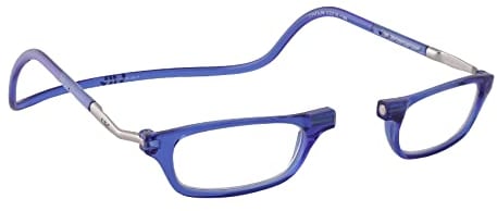 CliC Eyewear - Herren Lesebrille XL - Lesebrille mit Magnet - Polyamid TR90 - Flexible Single Vision (3.0, blau)